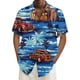 thumbnail image 1 of Camisas Y s Camisa para hombre Camisa de playa de manga corta holgada informal (Blue, L), 1 of 4