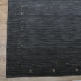 thumbnail image 5 of Rugsotic Carpets Hand Knotted Wool Area Rug 6'x9' Charcoal Contemporary Rectangle Indoor Rug for Living Room, Bedroom Antimicrobial L00109, 5 of 8