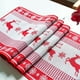 thumbnail image 5 of Bewildely Camino de de Navidad muñeco de nieve hermosos manteles individuales a prueba de polvo mantel bordado hogar vacaciones fiesta boda diseño Kits de decoración para fiestas Alce 35*300cm Bewildely HA068328-05, 5 of 6