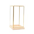 thumbnail image 1 of Hweilai Glass Display Case Decorative Cuboid Antique Artwork Showcase S, 1 of 7