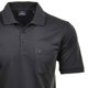 thumbnail image 3 of RAGMAN Polo Hombre - Top, Polo de Punto Suave, Mezcla de Algodón, Bolsillo en el Pecho, Tapeta de Botones, Corto, Color sólido Gris oscuro 5XL (XXXXX-Large), 3 of 4
