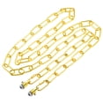 thumbnail image 1 of Unique Bargains 1.83m Long Hook Loops Connectors Pendant Light Fixture Chain Gold 1 Set, 1 of 5