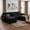 Black(113"U-Shaped), variant on Howcool 113" Modular Sectional Sofa, U-Shaped 3 Seater Cloud Couch with Movable Ottoman, Deep Seat Chenille Sofa with USB Charging Ports & Side Pockets for Living Room, Black