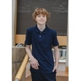 thumbnail image 2 of Unizone Uniforms Boy short Sleeve Polo shirt (X - Large, Navy Blue), 2 of 5