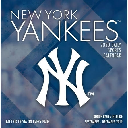 Turner Licensing 2020 New York Yankees Desk Calendar Walmart