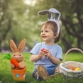 thumbnail image 2 of Easter Bunny Ceramic Flower Pot Desktop Ornament Spring Home Tabletop Farmhouse Garden Decorative, 2 of 9