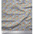 thumbnail image 1 of Soimoi Tissu en Poly Georgette, Tissu Imprimé pour Aliments, 1 Yard 52 Pouces de Large, 1 of 3