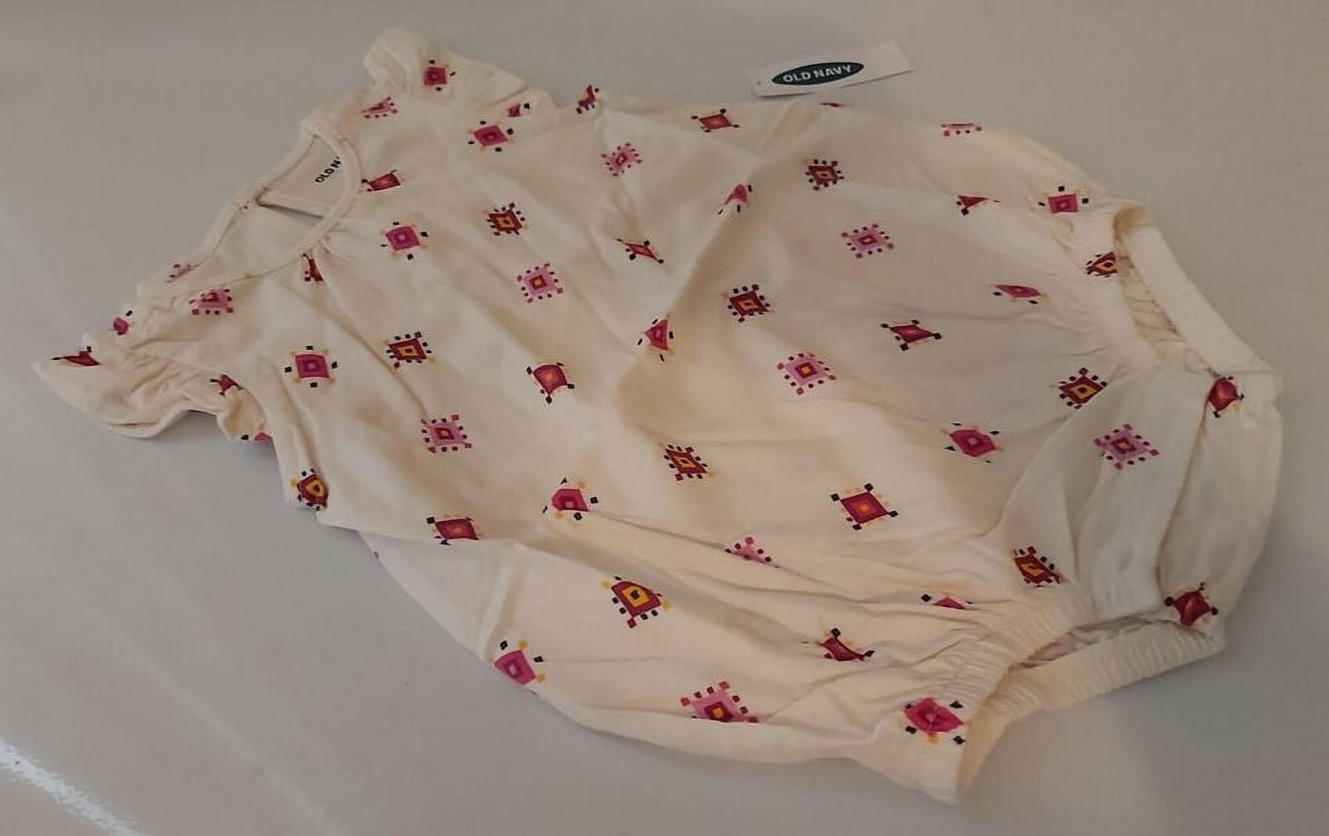 Old Navy Baby Girl´s Bodysuit Size 6-12Months White