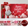 thumbnail image 4 of Dsscvnef Napperon en Lin pour la Saint-Valentin pour Couples Décoration de Table Isolation Thermique Accessoires de Table 4 Pcs, 4 of 6