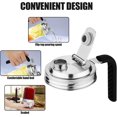 thumbnail image 3 of 2 Pcs Couvercles de Pots Mason, Couvercles Verseurs en Acier Inoxydable pour Pots Mason à Grand Ouverture avec Poignée Couvercle Rabattable pour Infusion de Fruits Boissons Hermétiques, 3 of 7