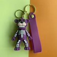 thumbnail image 3 of 1pc Cartoon Anime Keychain, Variant Animal Bag Accessory Car Keychain For Men, 3 of 4