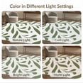 thumbnail image 5 of ODIKA 5'x7' Green Jungle Simply Drawn Leaves Washable Area Rug Organic Flowing Shapes with Minimalist Charm for Guest Room, Lounge, Apartment, Non-Slip Low Profile, Stain Resistant, 5 of 5