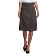 thumbnail image 3 of Lands' End Women's Solid A-line Skirt Below the Knee, 3 of 3