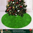 thumbnail image 6 of Coolnut Lucky Clover Christmas Tree Skirt 36", St. Patrick's Day Tree Skirt Double Layers Polyester Easter Tree Skirt for St. Patrick's Day Holiday Party Decoration, 6 of 6