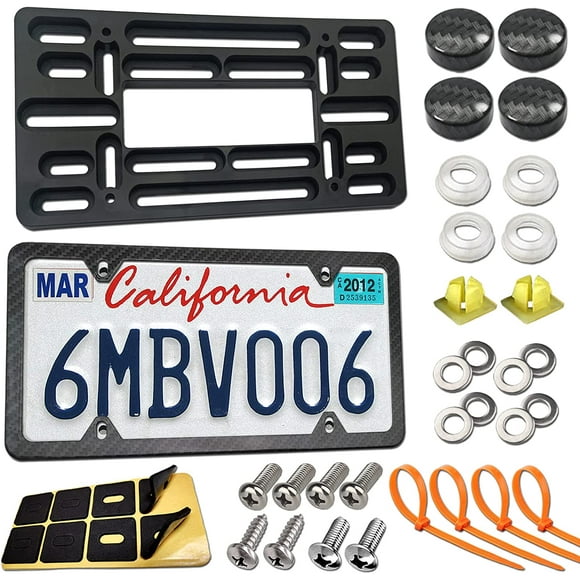 No Drill Holes License Plate