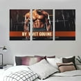 thumbnail image 3 of Nawypu Fitness Art Poster Fitness Motivational Quotes Poster Family Fitness Poster Wall Art Paintings Canvas Wall Decor Home Decor Living Room Decor Aesthetic 12''x16''X3 Panels, 3 of 4