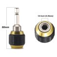 thumbnail image 4 of 2 adaptadores de herramientas de cambio rápido con portabrocas, destornillador, llave de impacto y vástago hexagonal de 1/4" de 60 mm, 4 of 4