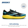 thumbnail image 2 of Brooks Men’s Divide 5 Trail Running Shoe - Black/Celestial/Quince - 12 Medium, 2 of 5