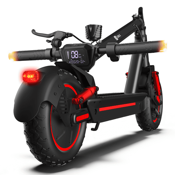 OBX Off Road Electric Scooter for Adults,1200W,30 MPH & 33 Miles Range,10‘’Pneumatic Tire,Foldable Commuting E-Scooter with APP Control &Turn Signals