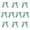 #4-Green【10x Bows】, variant on 10PCS Gold Satin Bows for Gift Wrapping, Self-adhesive Ribbon Decorations, Party Wedding Christmas Tree Diy Crafts, Topliu