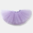 thumbnail image 2 of Byoo Toddler Girl's Solid Color Tulle Tutu Skirt Elastic Waist Flared Layered Skirts Basic Ballet Skirt for Dance Practice,Purple, 2 of 3