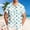 Tops-A62Beige, variant on Men's Shell Print Button Down Shirts Short Sleeve Hawaiian Beach Tops Lightweight Breathable Summer Vacation Holiday Casual Aloha Blouse