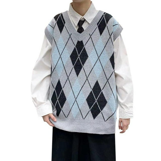 Gilet Tricoté Japonais Mode Sans Manches pour Femmes Vêtements de Printemps Automne Décontracté
