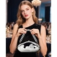 thumbnail image 3 of Evening Clutch Purse for Women, Wedding Guest Clutch Metal Chain  Crossbody Bag, 3 of 6