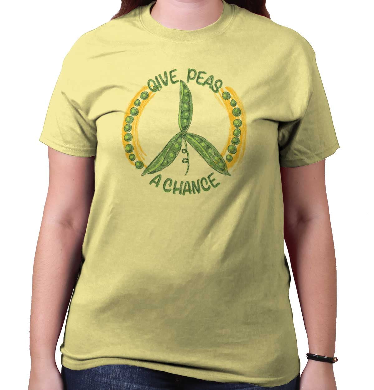 Garden Of Weedin Give Peas A Chance Cool Shirt Home Gardening Gift Idea Cute T Shirt Tee Walmart Com Walmart Com