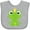 AC-Heather Grey, variant on Inktastic Cute Frog, Green Frog, Frog Prince, Crown Boys or Girls Baby Bib