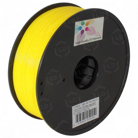 LD Products Yellow ABS 3D Printing Filament