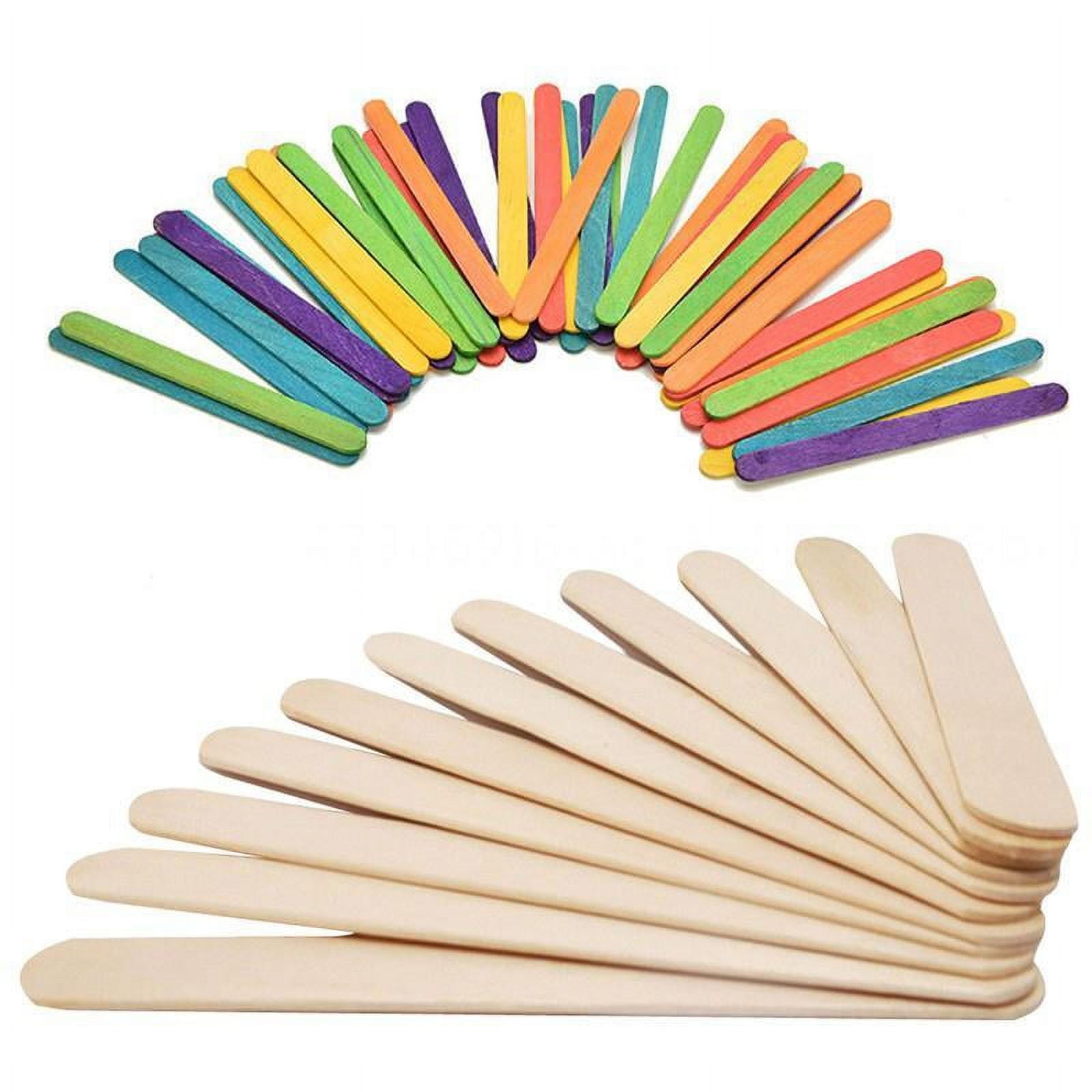 500-5.5 inch/13.75 cm Multi-use White ECO Plastic Popsicle Medical Craft  Sticks