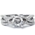 thumbnail image 2 of Pompeii 3/4ct Twist Engagement Ring Set 14K White Gold (G/H,I1), 2 of 4