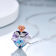 thumbnail image 4 of DESIGNICE Mom Birthday Gifts,Heart Rose Pendant Necklace for Mom,Meaningful Mother Birthday Gifts,Crystal Necklaces for Women, 4 of 7