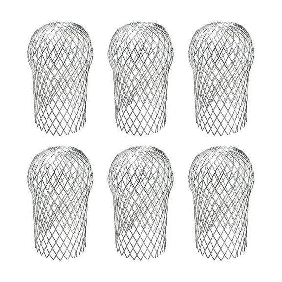 6 Pack Gutter Guards, Gutter Downspout Guards, Aluminum Gutter Guards Screen Filters, Gutter Downspout Protectors