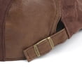 thumbnail image 3 of MOJOGO Vintage Newsboy Cap for Men Women Faux Leather Hat with Adjustable Back Strap Soft Classic Ivy Hat Beige M, 3 of 4