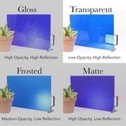 Transparent Acrylic Variety Pack | 8 Sheets | 2.6mm (1/8th Inch), 12x19 inch, CO2 Laser & Glowforge Performance Series Ready, Cast Acrylic in a Variety of Solid Opaque Colors, Craft Closet Brand