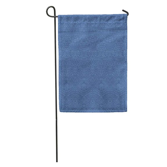 SIDONKU Pattern Herringbone Raw Blue Jeans Denim is Indigo Angle Canvas Garden Flag Decorative Flag House Banner 12x18 inch
