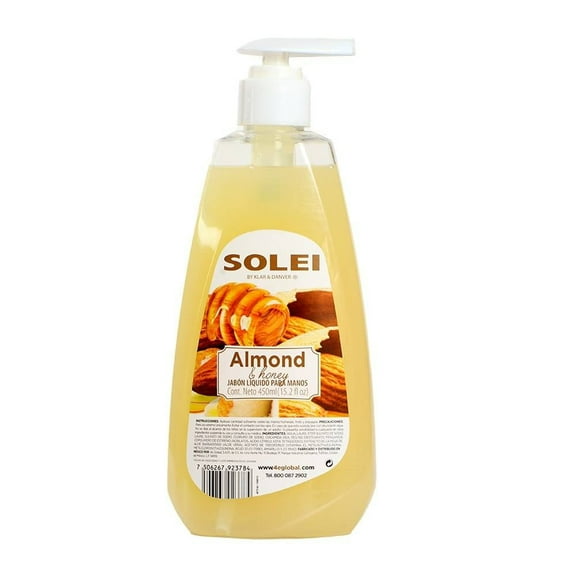 Jabón Líquido Prichos Solei para Manos Aroma a Almendras y Miel 450 ml