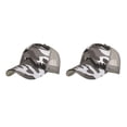 thumbnail image 4 of Minnieouse Gorra de béisbol de camionero de malla para hombre, gorra de verano de hueso Masculino de camuflaje, gorra militar para hombre, gorra gris 2piezas, 4 of 6