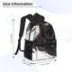 thumbnail image 2 of Disketp Black And White Boston Terrier Mochila Ligera Clásica con Múltiples Bolsillos, Mochila Casual para Hombre y Mujer, Ideal para Escuela, Trabajo y Viajes, 2 of 6