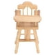 thumbnail image 4 of Silla alta para casa de muñecas, comedor para bebés en casa de muñecas 1:12 Silla de comedor para bebés en casa de muñecas Silla alta en miniatura para casa de muñecas Diseño de última generación, 4 of 8