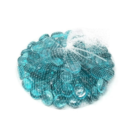 - Glass Marble Gems Vase Filler 1.1 LB Bag, Aqua