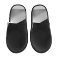 thumbnail image 1 of Fotbe Black White Fluid Sculpture Pantuflas Peludas para Mujer con Estampado, Zapatillas de Peluche, Zapatos de Invierno para Casa, Uso Interior y Exterior-Large, 1 of 8