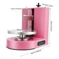 thumbnail image 3 of LCD Display Smooth Cream 4-12'' Adjustable Birthday Cake Decorating Machine Pink, 3 of 15