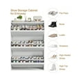 thumbnail image 3 of Armoire à Chaussures avec 2/3/4 Tiroirs Basculants, Rangement à Chaussures Moderne pour Entrée, Organisateur de Chaussures en Bois avec Étagère Réglable, Étagère à Chaussures Cachée pour Couloir, Salon, 3 of 9