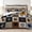 Multi‑Tone Paw Print Patchwork, variant on Davulos Bedspreads for King Size Bed,3 Piece Dog Paw Pattern Patchwork Quilt Set,Soft Microfiber Farmhouse Rustic Coverlet Bedding Sets for All Season