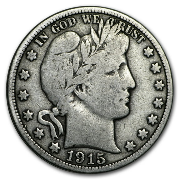 1915-S Barber Half Dollar VG