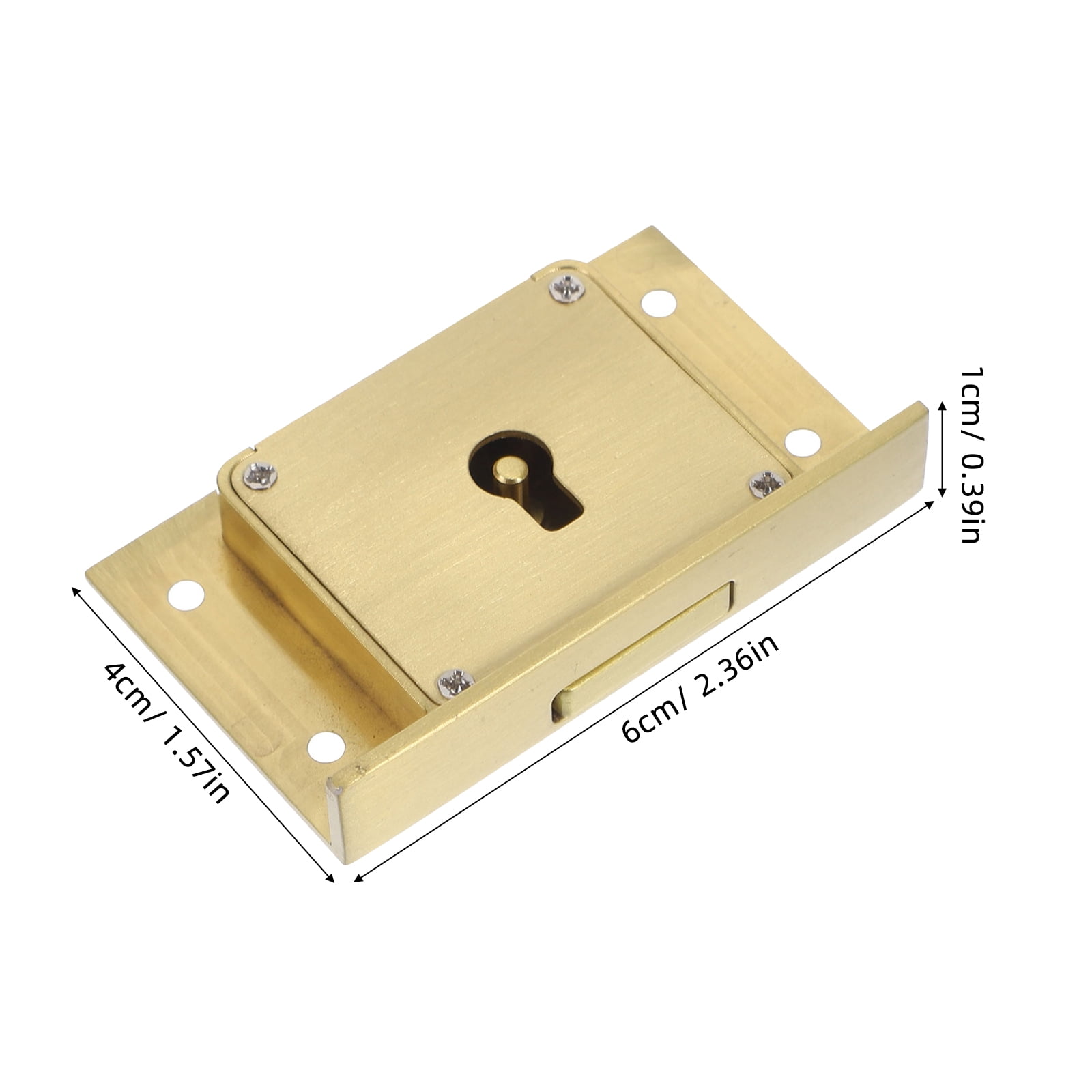 Raindrops 2 Sets  of File Cabinet Lock Secure Drawer Lock Brass File Wooden Box Safety Lock Replacement
