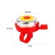 thumbnail image 5 of Timbre de bicicleta con forma de flor para niños, adorable y fuerte sonido de timbre, timbre de bicicleta para niños Rojo, 5 of 9